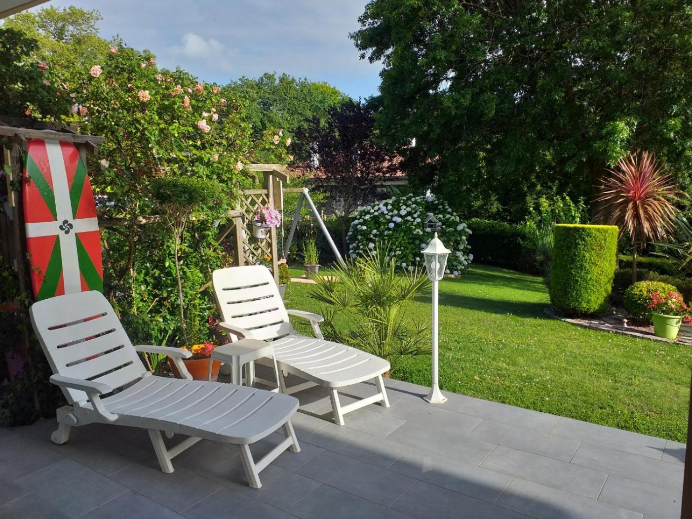Rez-de-jardin 50 m² entre Biarritz et Capbreton Appartement Ondres Buitenkant foto